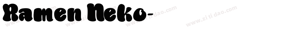 Ramen Neko字体转换
